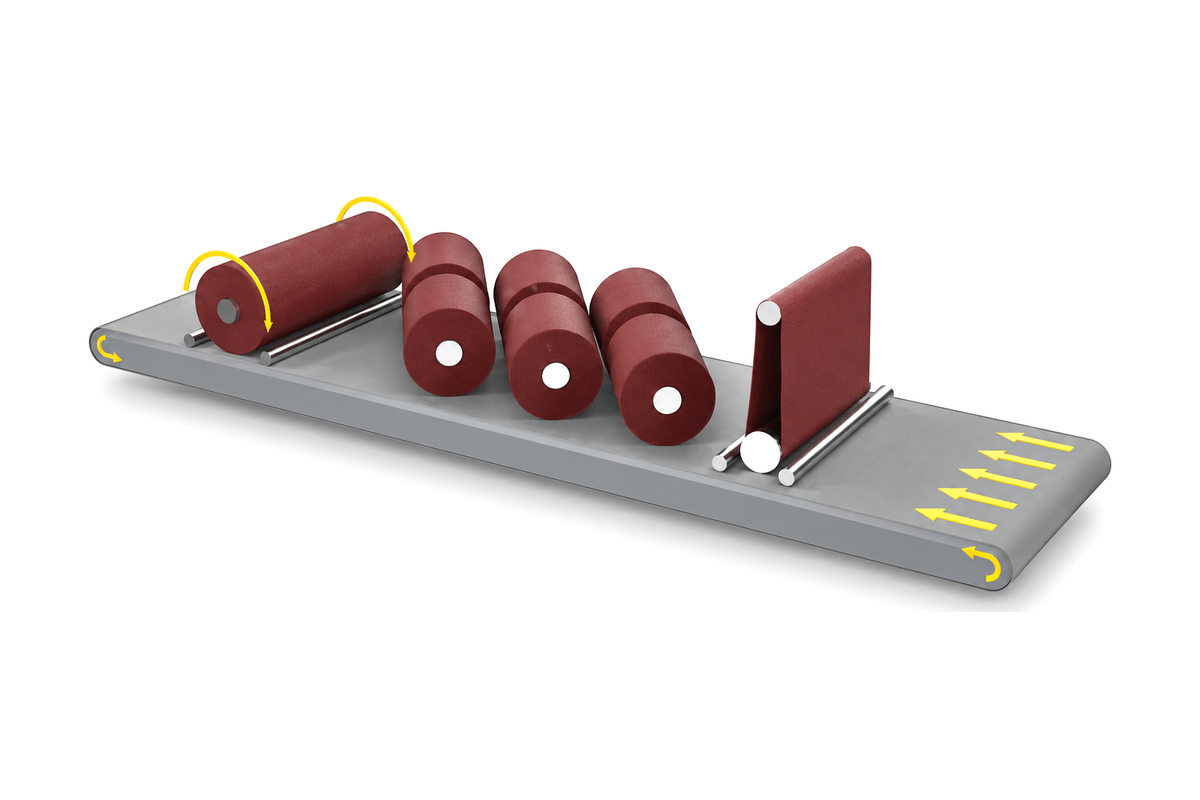 Lasvio BRP configuration: abrasive belt, rotary brush and finishing roller